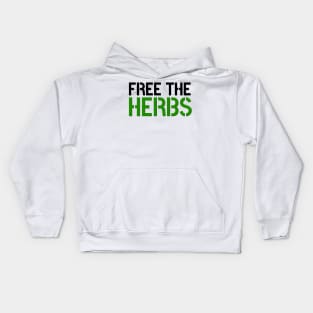 free the herbs Kids Hoodie